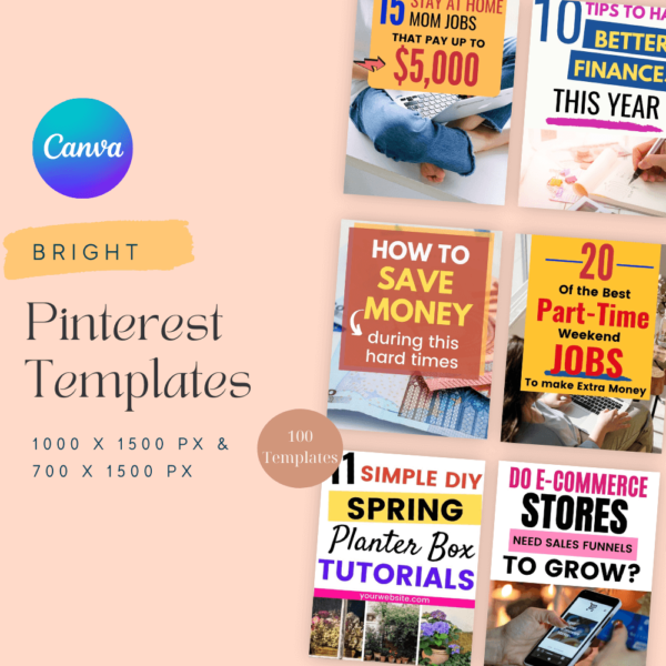 Bright Pinterest Templates