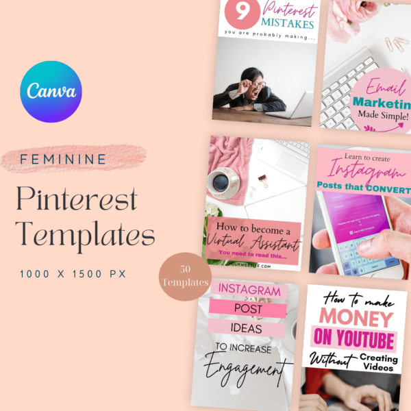 Feminine Pinterest Templates