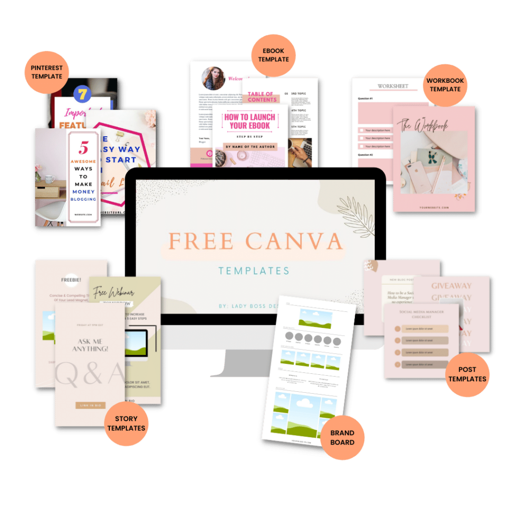 Lady Boss Design Free Canva Templates